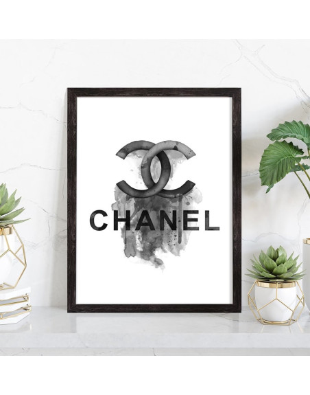  Affiche Chanel noir et blanc