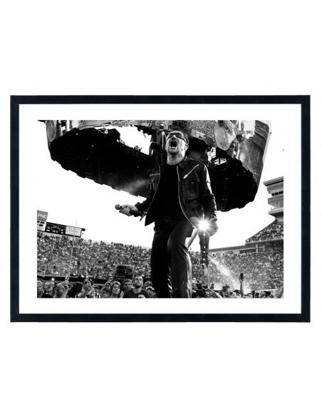 Tableau U2 Concert - Affiche concert noir et blanc