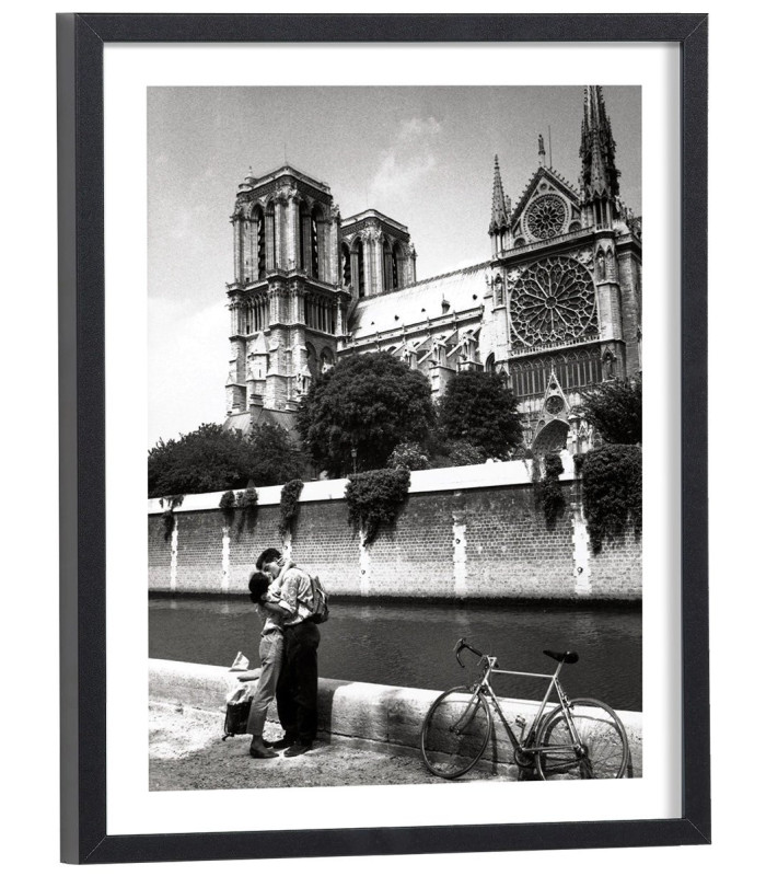 Tableau Baiser à Notre Dame de Paris Vintage