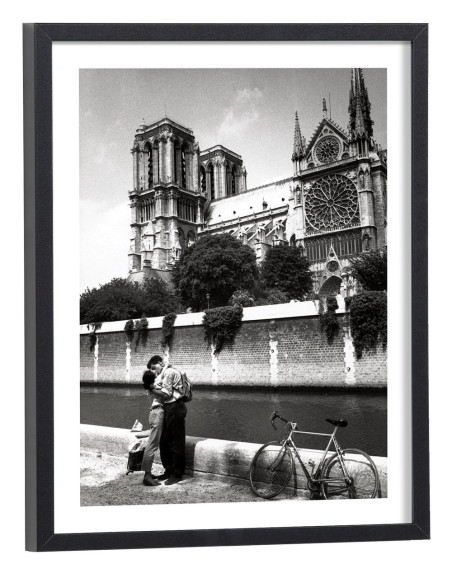 Tableau Baiser à Notre Dame de Paris Vintage