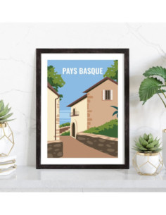 Affiche Pays Basque vintage 2