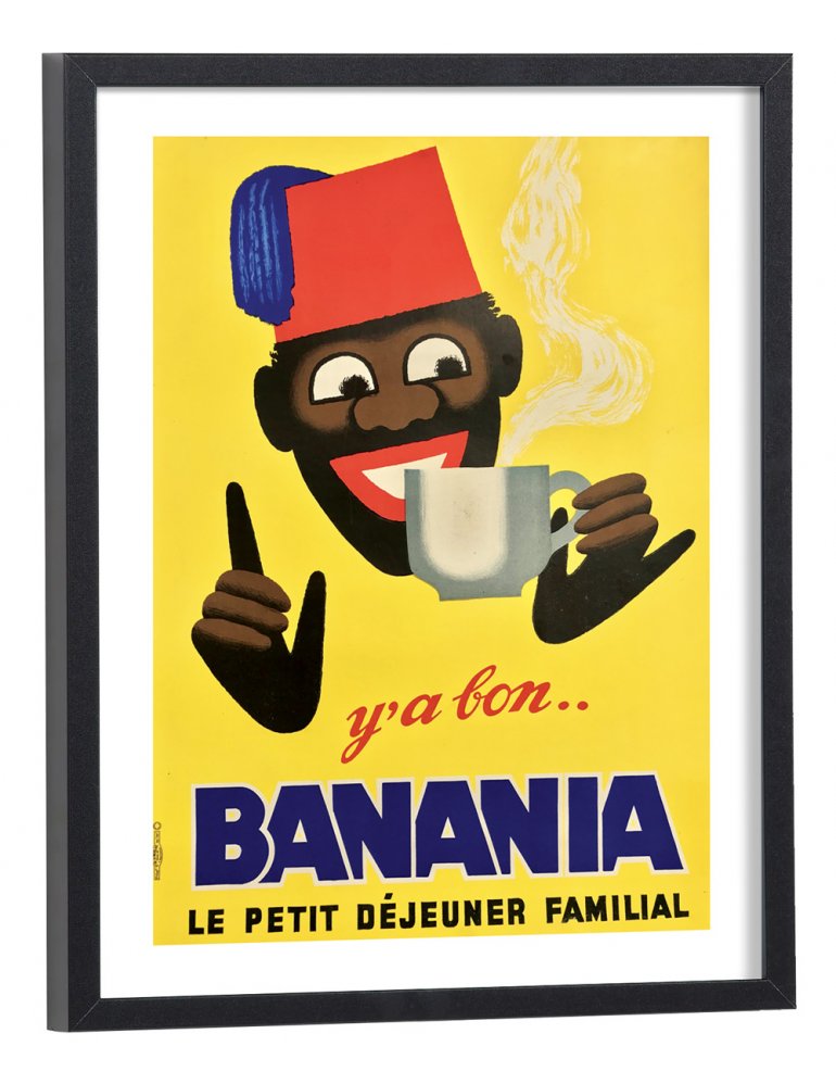 Affiche publicitaire Banania y'a bon vintage