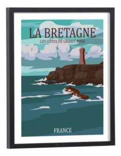 Affiche Bretagne vintage