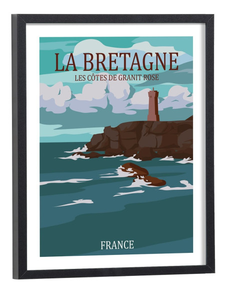 Affiche Bretagne vintage