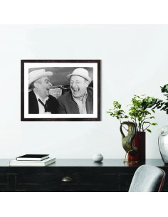 Poster Encadré Peinture - Noir - Abstrait Tableau Deco Avec Cadre