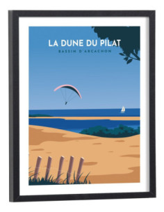 Affiche Dune du Pilat vintage