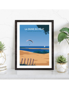 Affiche Dune du Pilat vintage 2