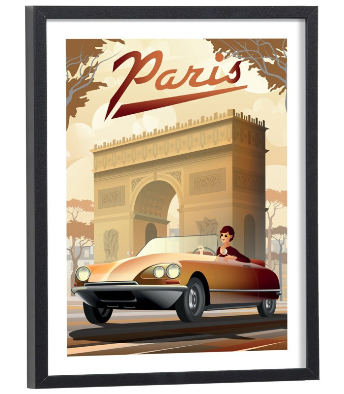 Affiche Paris vintage - Arc de triomphe