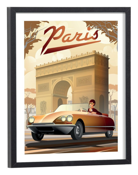Affiche Paris vintage - Arc de triomphe