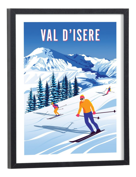 Affiche Val d'Isère vintage