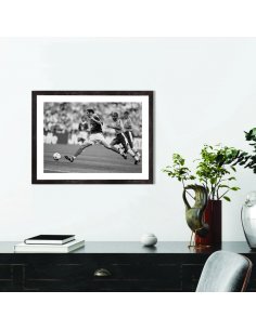 Affiche Zinedine Zidane 1998 noir et blanc - football 2