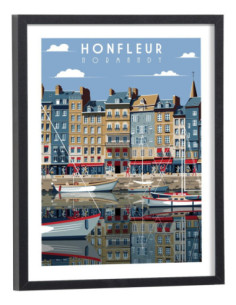 Affiche Honfleur vintage