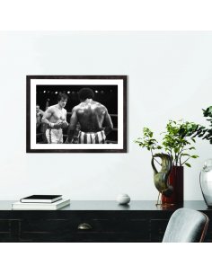 Affiche film Rocky noir et blanc 2