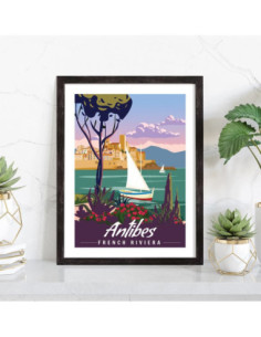 Affiche Antibes vintage 2