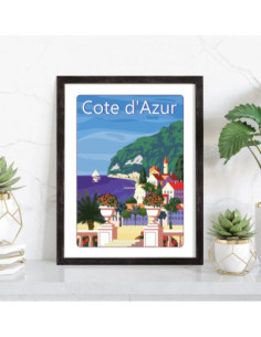 Affiche Côte d'Azur vintage 2