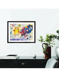Tableau Kandinsky - Jaune rouge bleu 2