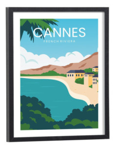 Affiche Cannes vintage