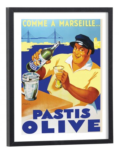 affiche publicitaire pastis vintage