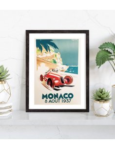 Affiche Grand prix Monaco 1937 2