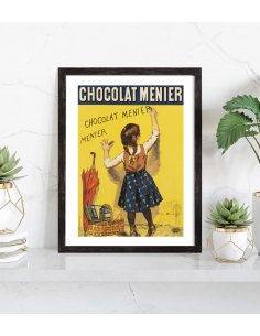 Affiche publicitaire vintage Chocolat Meunier 2