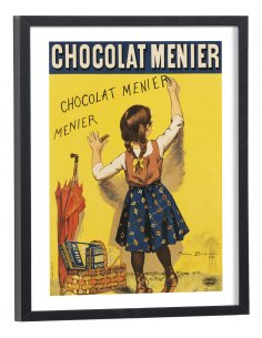 Affiche publicitaire vintage Chocolat Meunier