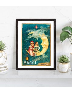 Affiche publicitaire Maggi vintage 2