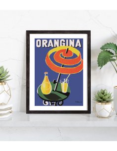 Affiche publicitaire vintage Orangina 2