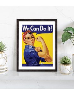 Affiche publicitaire We Can Do It vintage 2
