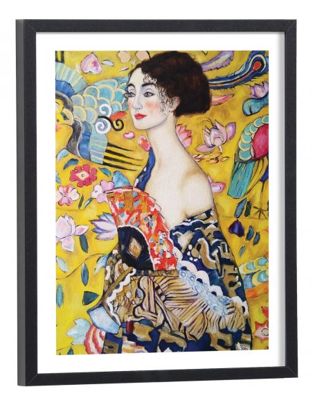 Tableau Gustav Klimt La dame à l'éventail