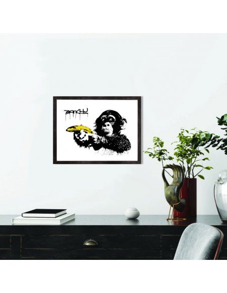 Affiche Banksy singe Banane