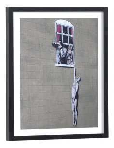 Tableau Banksy - L'amant bien perché