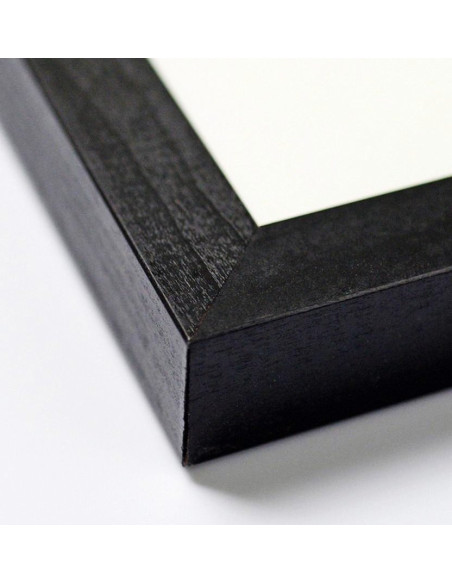 Tableau Abstrait fond jaune lignes noires