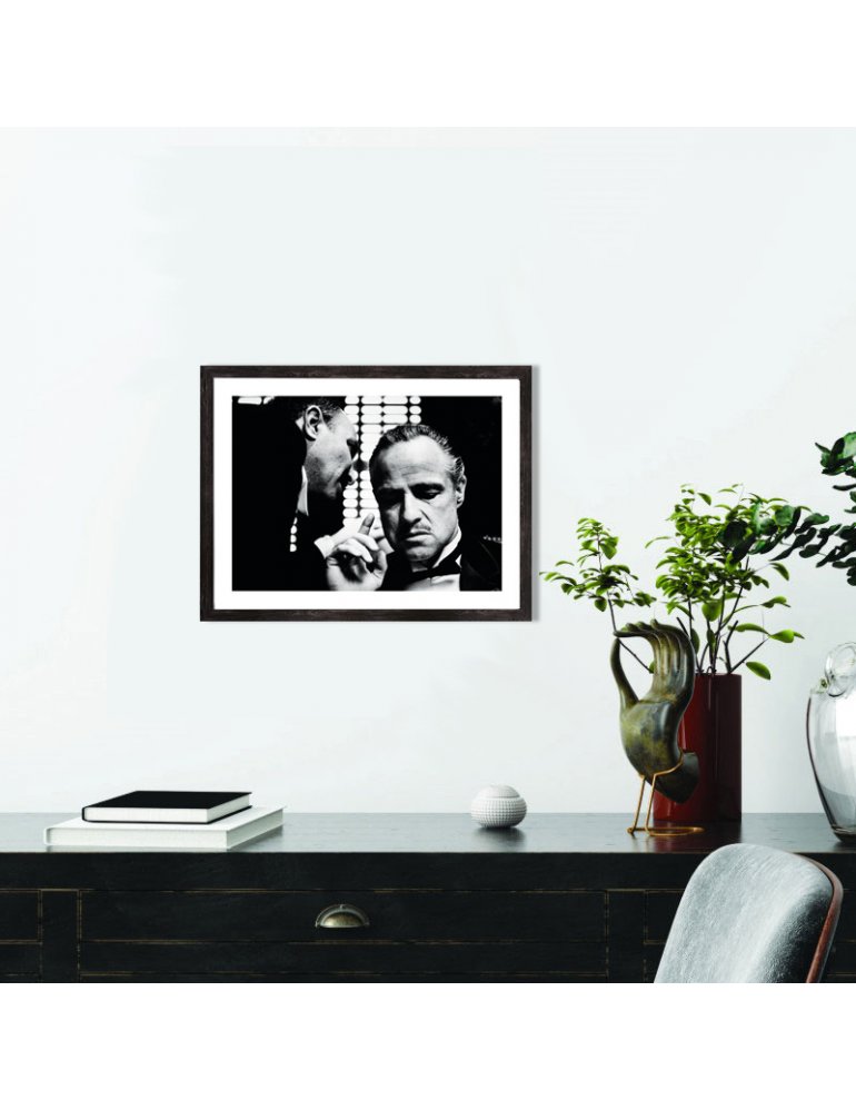 Affiche de film vintage noir et blanc, film rétro, le parrain, peinture sur  toile, photo murale classique pour chambre, décoration de bar à la maison