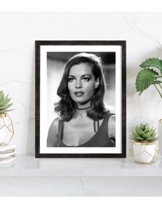 Tableau Romy Schneider noir et blanc 2