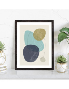 Tableau Abstrait formes Jane 2