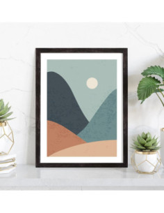 Tableau Abstrait montagnes Oscar 2