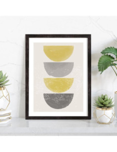 Tableau Abstrait formes Happy 2