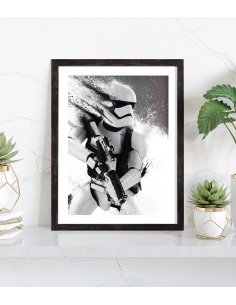 Affiche Star Wars noir et blanc 2