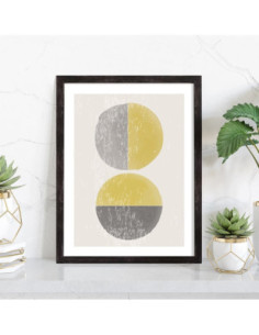Tableau Abstrait formes Mat 2