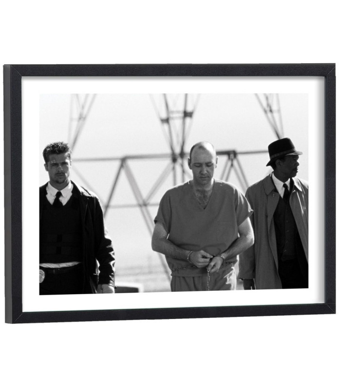 Tableau cinéma Film Seven noir et blanc
