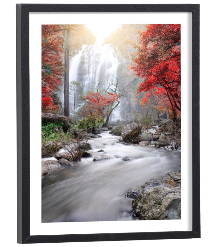 Affiche Paysage cascade sous le soleil