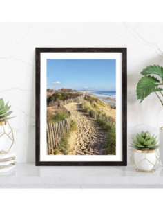 Affiche Chemin de sable sur la plage 2