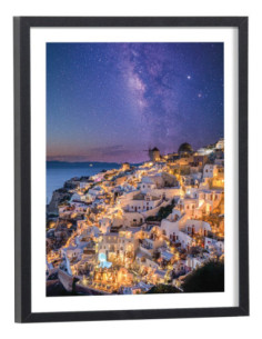 Affiche Ciel étoilé à Santorin