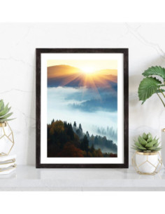 Affiche Forêt sous la brume 2