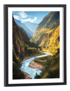 Affiche Rivière au milieu des montagnes