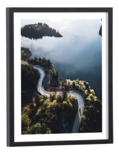 Affiche paysage Route et virages