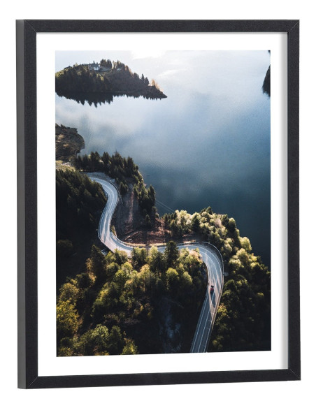 Affiche paysage Route et virages