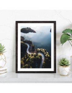 Affiche paysage Route et virages 2