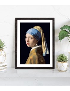 Tableau Vermeer La Jeune Fille à la perle 2