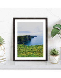 Affiche paysage Falaises et verdure 2